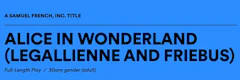 Alice in Wonderland