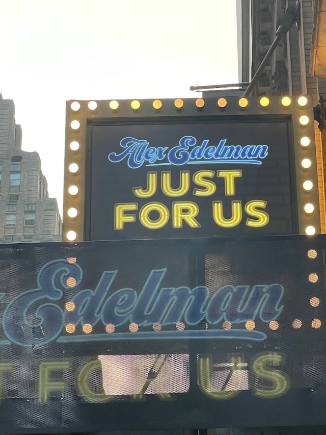 Alex Edelman Just For Us at the Hudson Theatre