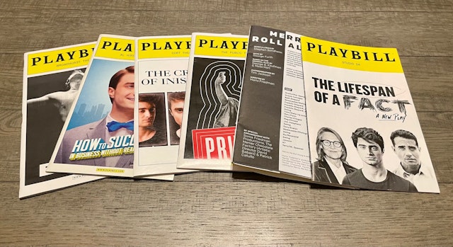 Daniel Radcliffe Broadway Playbills