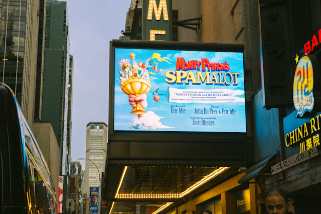 Spamalot at the St. James Theatre
