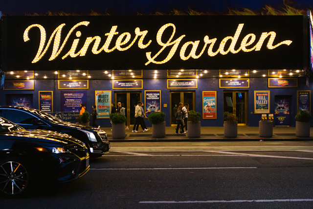 Winter Garden Theatre lit up at night