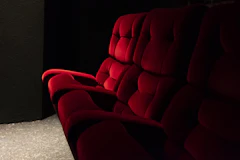 Red theater seat