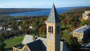 aerial photograph of cornell 