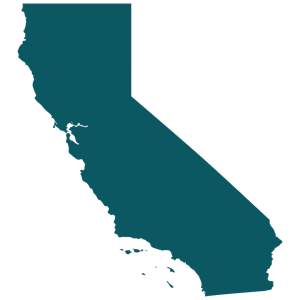 Icon featuring state of California