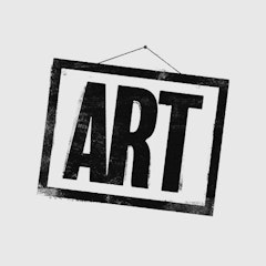 The word "ART" inside a picture frame
